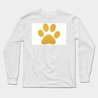 Golden dog footprint-White Long Sleeve T-Shirt